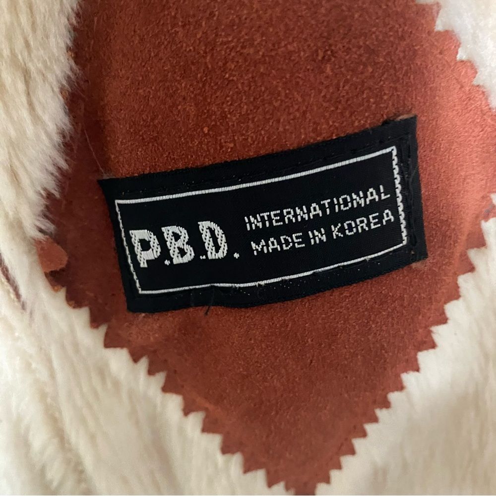 Vintage P.B.D. International Suede Sherpa Trim Coat - Picture 8 of 10